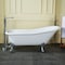 Aqua Eden Clawfoot Bathtubs, 66.56 L, 29.5 W, White/Polished Chrome, Cast Iron VCTND6630NF1 - alternate 3